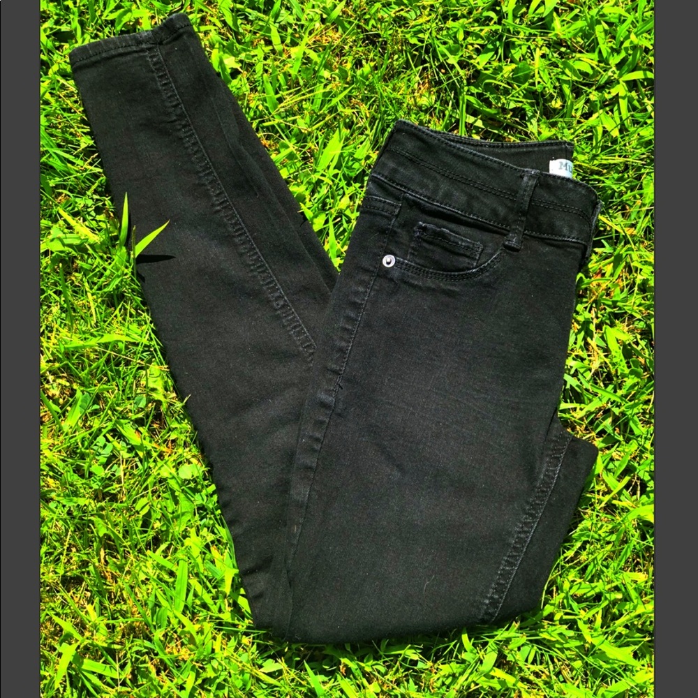 Mudd Black Skinny Jeans Mid Rise Jeggings Girls 12